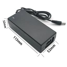 36V Smart Lithium Battery Charger DC42V 2A 5.5x2.1mm For 10 Series 36V 8AH 9AH 10AH 12AH 20AH With Led Indicator EU US Plug