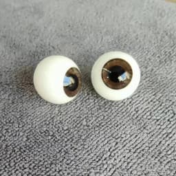 20mm/18mm Glass Eyes Black For BJD Doll Accessory Brown Eyes Movable Round Eyeball Doll Toy Accessories