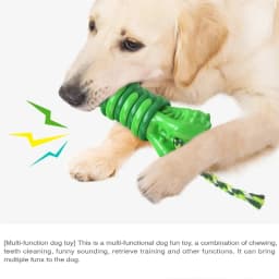 Large Breed Dog Toys for Aggressive Chewers - Almost Indestructible Interactive Squeaky Giggle Chew Toy Long Lasting Tough Pet P