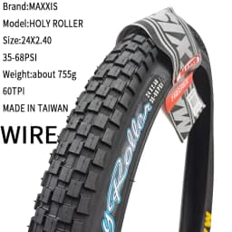 MAXXIS HOLY ROLLER WIRE BEAD 24X2.40 55-507 60TPI BMX TIRE FREERIDE BICYCLE TIRE OF CITY