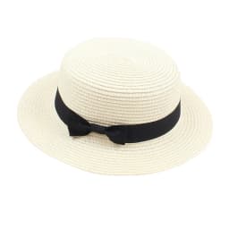 Women's British-Style Summer Hat Simple Small-Brimmed Straw Hat Korean-Style Bow-Knot Flat-Top Sun Hat Popular Women's Straw Hat