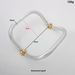 1-5-10 pieces,Medium 7.5 inch 8 inch Large 10 inch light weight aluminum tube clutch bag frame,Classical pouch new frames