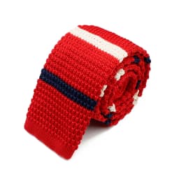 New 5.5cm Knitted Tie for Men and Women in Red Green Grey Striped Colorful Pattern Slim Fit Narrow Winter Tie Accessories Gift