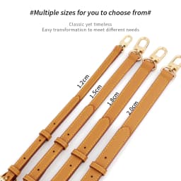 Soft Genuine Leather Bag Strap 1.2cm 1.5cm 1.8cm 2cm 2.5cm Wide Shoulder Straps Adjustable Crossbody Handbag Belts Replacement
