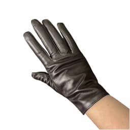 Ladies Sheepskin Gloves Classic Solid Color Real Leather Spring Velvet Lining Cycling Driving Gloves Autumn Winter