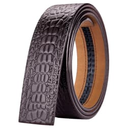 Leather material waistband. Single belt, crocodile pattern belt, casual waist belt, 3.5cm belt