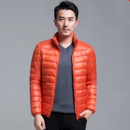 2024 New Arrivasl Men's Ultra Lightweight Packable Down Jacket Autumn Spring Winter Water and Wind-Resistant Breathable Coat