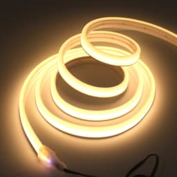 DC24V Solar COB Neon LED Strip 320LEDs/m Waterproof Flexible Silicone Rope Light Outdoor Yard Patio Home Garden Landscape Decor