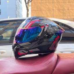 Modular Filp up Motorcycle Helmet Full Face Racing Helmet Dual Visors DOT Approved motosiklet kaskı
