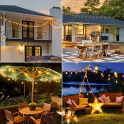 G40 Outdoor String Lights, Waterproof Connectable Shatterproof LED Bulbs, Patio Lights for Indoor Balcony Porch Camping Deck