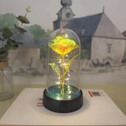 1pc Hot LED Enchanted Galaxy Rose Eternal Beauty Rose With Fairy Lights in Dome for Valentine's Day Wedding Party Mother's Day