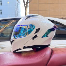 Modular Filp up Motorcycle Helmet Full Face Racing Helmet Dual Visors DOT Approved motosiklet kaskı