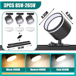 Led Spot GX53 Ceiling Lamp Indoor Decor Track Light Rotatable Spotlight For Living Room Bedroom Store Chandelier LED Spot Lights