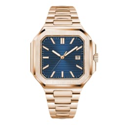 Customized Logo 44.5MM Mechanical Square Steel Case Aseptic Watch Automatic Movement NH35 Fashion Date Gift Men's Watch Corgeut