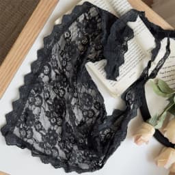 Lace Triangular Headscarf for Women Simple Rose Hair Accessory French Retro Countryside Style Headband Hair Accessories