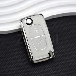 For Citroen C2 C3 C4 C5 C6 Xsara Berlingo TPU Flip Remote Car Key Case Cover For Peugeot 207 307 308 407 607 807 Protector Fob