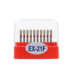 10pcs/box Dental carbide burs Diamond FG High Speed Burs for Polishing Smoothing Dental Burs Drills EX-26 EX-31