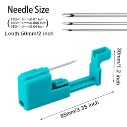 1pc Ear Piercing Gun Kit with 5pcs Disposable Sterile Piercing Needles Safe Painless Ear Nose Body Jewelry Piercing Tool