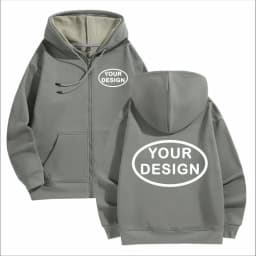 Customize Your Logo Zipper Sweatshirt For Men And Women Loose Casual Fashionable Long Sleeved Sportswear Personalized Embroidery