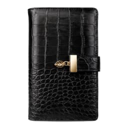 RFID Blocking Gradient Crocodile PU Passport Cover Women Travel Wallet Multi Card Slots Ticket Organizer Anti Theft Doc Holder