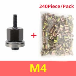 Hand Rivet Nut Tool Kit Riveter Setter Manual Rivet Nut Installation Tool M3-M10 Threaded Insert Nutsert for DIY Auto Repair