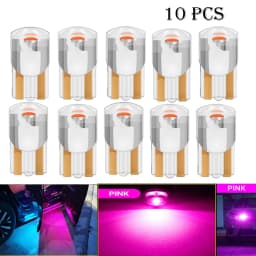 10 Pcs YiRui New LED T10 194 W5W 7000K White Red 12V automotive reading light high brightness small bulb