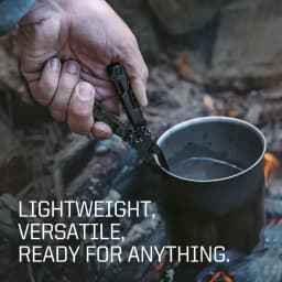 SOG PowerLitre 19 Functions Compact Multitool EDC 5 Inch Lightweight Stainless Steel Multifunctional Pliers W/ Folding Knife Wire Cutter Magnetic Bit Holder Corkscrew For Survival Hiking Home DIY Outdoor Emergency Repair Portable Hand Tools W/ Pocket Clip