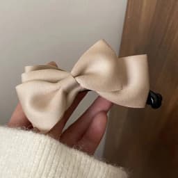 1/3pcs Simple Fabric Solid Color Bow Hair Clip for Woman Elegant Banana Clip Fashion Girl Ponytail Clip Hairpin Hair Accessories