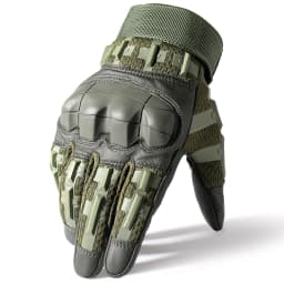 PU Leather Full Finger Tactical Touch Screen Gloves Hiking Cycling Training Climbing Airsoft Hunting Non-slip Protective Gear