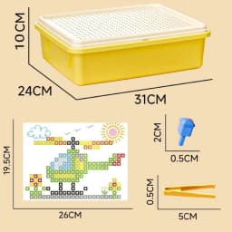 Kid Mushroom Nail Puzzle Creative Activity Toy Montessori Concentration Trainting Fine Motor Skills Development Intelligent Game