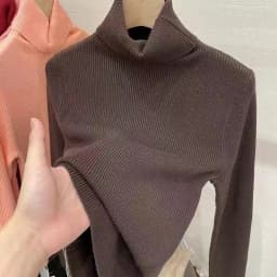 Classic Women's Turtleneck Sweaters Warm Pullover Basic Slim Korean Casual Fall Winter Elegant Knitted Tops All Match Jumper