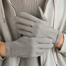 Winter Man Keep Warm Touch Screen Fashion Simple Windproof Gloves Plus Fleece Thickened Cycling Driving Outdoor Sports