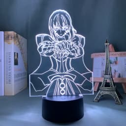Anime 3d Light Fate Stay Night Saber for Bedroom Decor Birthday Gift Manga Fate Stay Night Led Night Light Lamp Saber