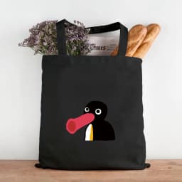 Funny Honk Untitled Goose Game Frog Pingu Duck Cute Cartoon Girl Women Canvas Shoulder Shopping Book Cotton Handbag Eco Tote Bag
