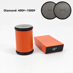 Rolling Knife Sharpener Magnetic Knife Holder Diamond Sharpening Stone Kit with 15 and 20 Degrees Angle Roller Kitchen Accessory