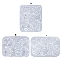 Crystal Epoxy Mold Silicone Mold for Pendant Leaves Bow Mirror Craft Mold Silicone Mould Jewelry Making Tool