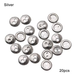 20Pcs Metal Doll Buttons For Doll Clothes Sewing Accessories Round Mini Buttons 3/4/5/6mm For 1/12 1/6 Diy Doll Clothing Buckles