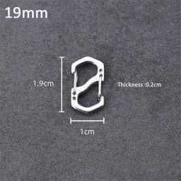 10PCS Backpack Buckle Stainless Steel S Type Carabiner With Lock Mini Outdoor Backpacks Luggage Hook Anti-Theft Key-Lock Tool