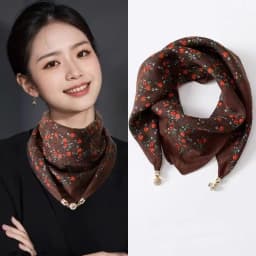 2025 Hot Magnetic Triangle Neck Protection Scarf For Women Cotton Linen Scarf High-end Neck Scarf Keep Warm High Quality