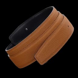 No Buckle Luxury Ultra-thin Pointed New Mens Litchi Grain Holes Belt Brand Male Genuine Two Sides Strap Jeans Belts 3.2/3.8cm