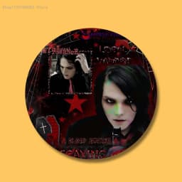 My C-Chemical R-Romance Badges Button Round Creative Pin Brooch Badge Bag Decor Accessories Fans Collect Friends Gifts