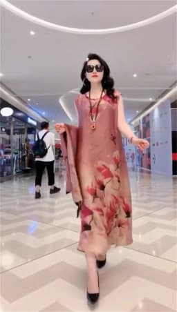 High Atmospheric Elegant Silk Dress Two-piece set 2024 Summer New Westernized Mulberry Silk Large Size Temperament Long Set Skir
