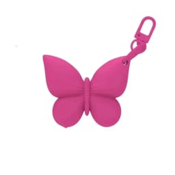 Silicone Butterfly Shaped Lip Balm Holder Keychain Cute Design Multiple Colors Perfect For Handbag Backpack Daily Travel Use