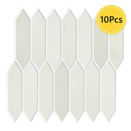 1/10pcs 3D Tile Sticker, Self-adhesive 3D Green Tile Backsplash for Kitchen and Bathroom, Waterproof Mold Resistant, 30x30cm
