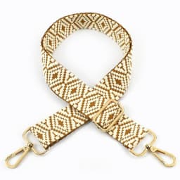 1Pc 38mm Jacquard Canvas Bag Strap for Women's Handbag Replace Handle 75~130cm Adjust Shoulder Straps Crossbody Bags Accessories