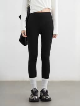 CHIC VEN Women Leggings Pants Solid High Waisted Stretch Yoga Pant Tights Fitness Elastic Running Sportswear Autumn Winter 2025