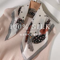100% Real Silk Scarf Women Square Neck Tie Wrist Shawls Wraps for Ladies Foulard Scarves Pashmina Female Hijab Bandana Bufanda