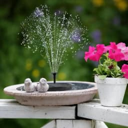 New Mini Solar Water Fountain Pool Pond Waterfall Fountain Garden Supplies Decoration Outdoor Solar Powered Fountain Bird Baths