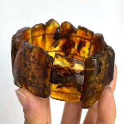 Original Amber Bracelets for Unisex New Genuine Irregular Beads Natural Black Medical Green Healing Jewelry Factory Unique Gift