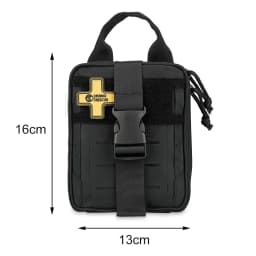 Rhino Rescue IFAK Empty Pouch Bag, Molle Tactical Pockets for Camping Hiking Outdoor Emergency Gear
